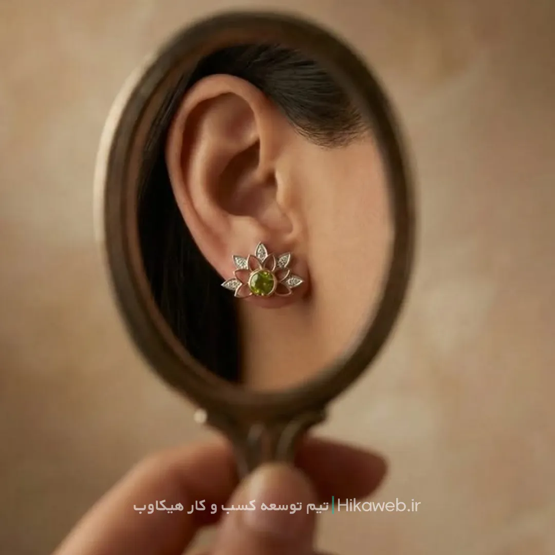 عکاسی جواهرات برند قاف گلد