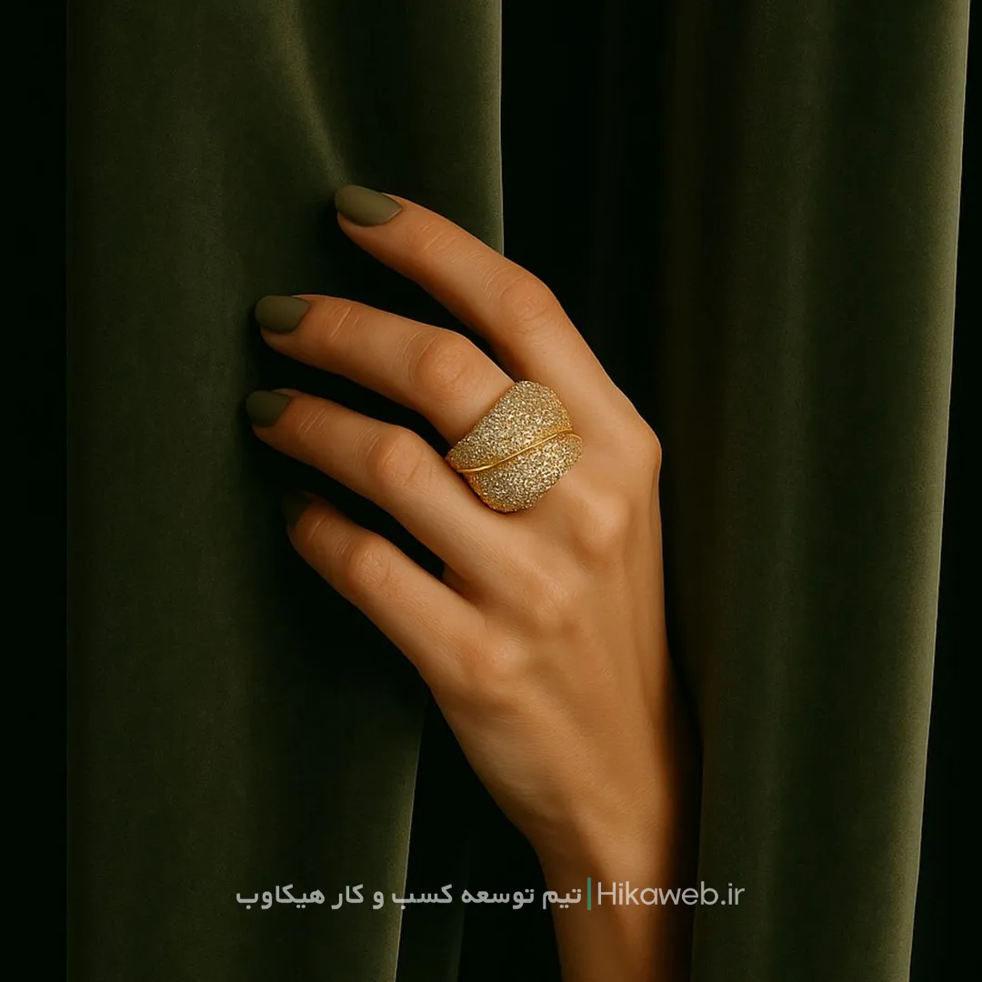 عکاسی جواهرات برند پاییز گلد